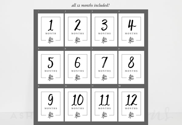 Personalized Baby Milestone Prints