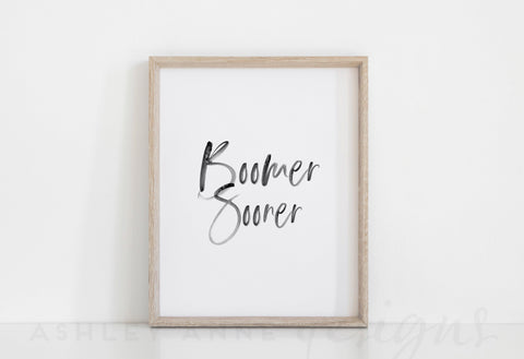 Boomer Sooner University of Oklahoma Art Print