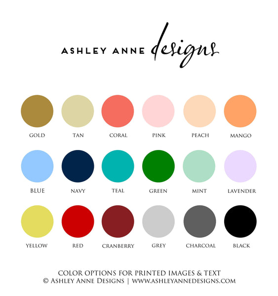 Ashley Anne Designs color options