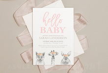 Cute Animals Baby Shower Invitation - Ashley Anne Designs