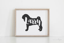 Pug Silhouette Pet Art Print - Ashley Anne Designs