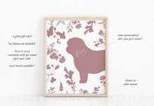 This is an image showing the shih tzu art print details.