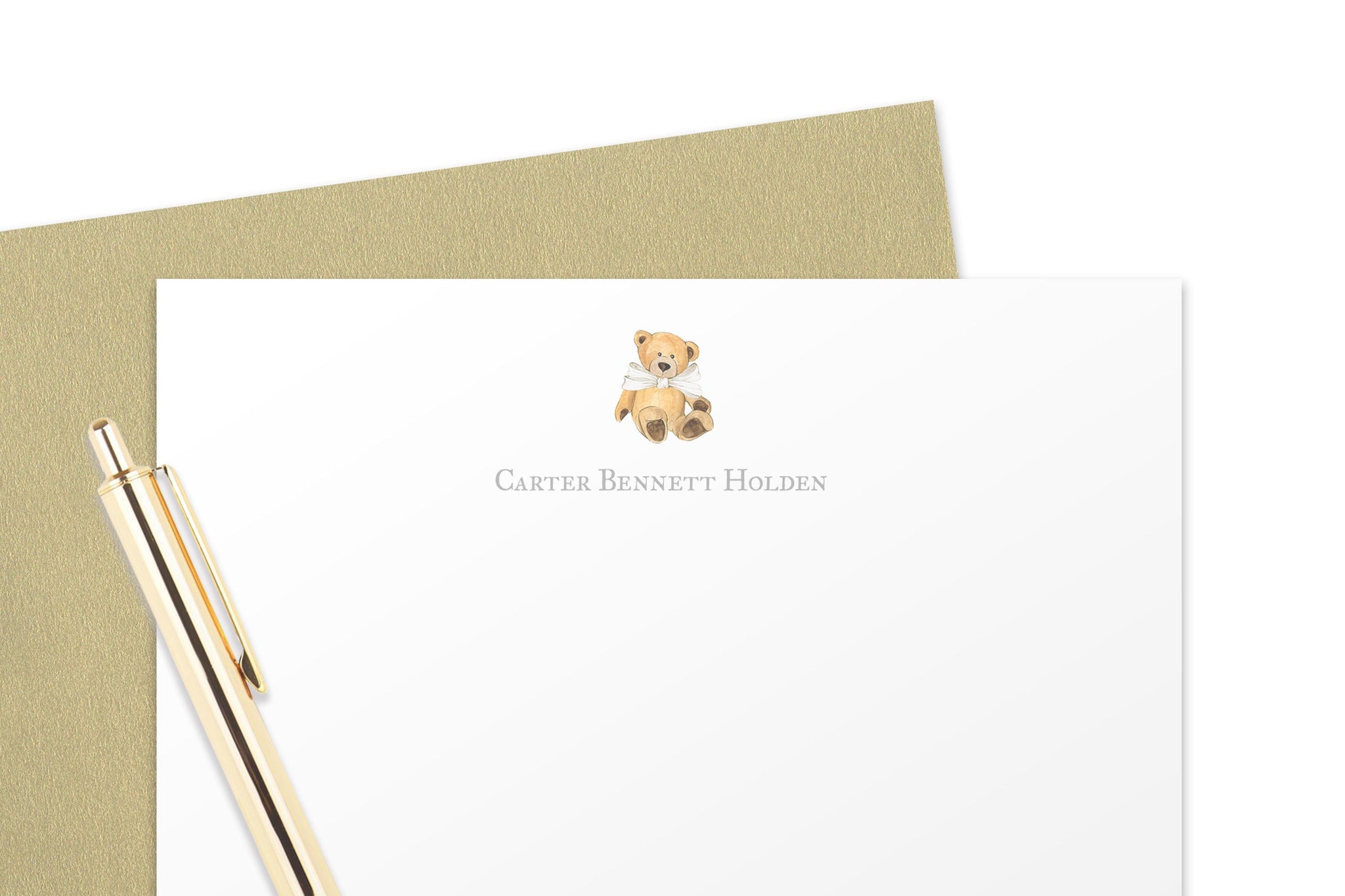Teddy Bear Baby Note Cards